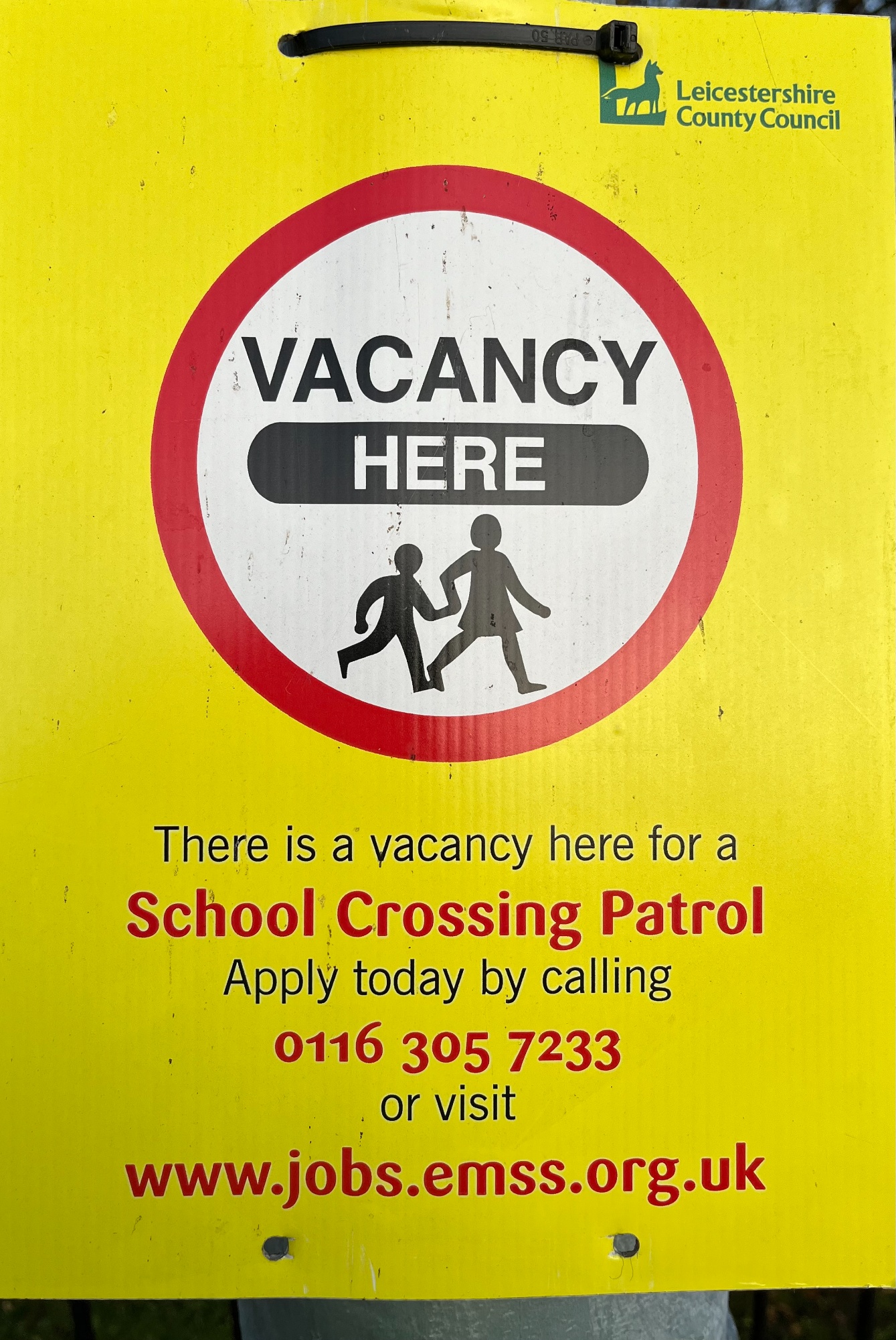 School Crossing Patrol Advert