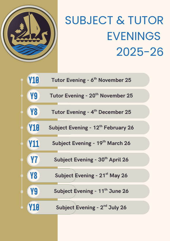 Subject & Tutor Evenings 2025 26